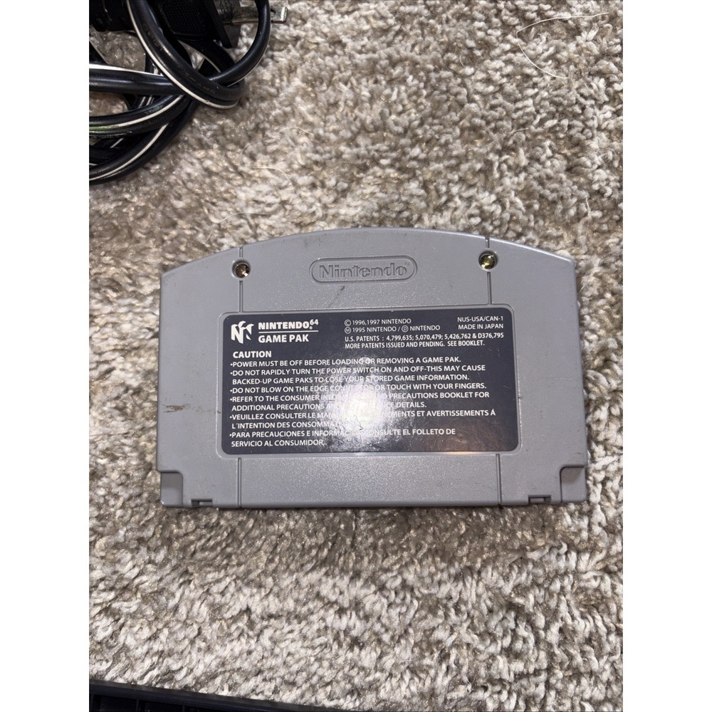 Nintendo 64 Home Console Tested / OEM power Cord And WWF‎ Attitude - Picture 8 of 8